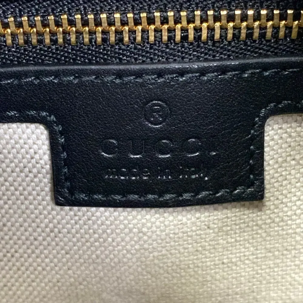 Gucci Attache Medium Shoulder Bag Shoulder Bag 702823 Black Orange